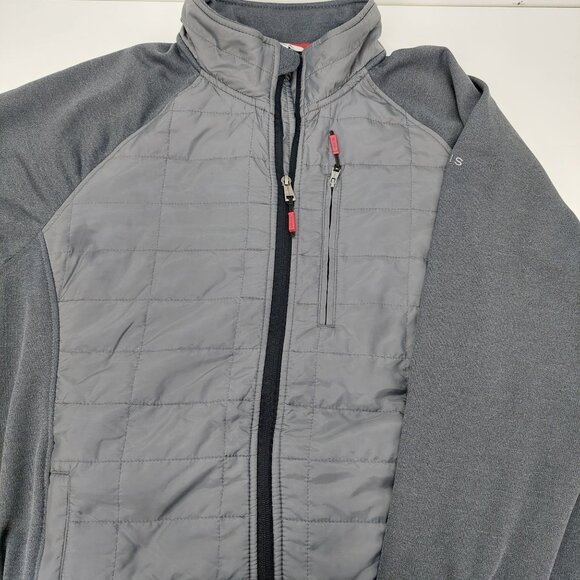 Orvis Jacket Adult Extra Large Gray Quilted Fleece Full Zip Pockets Hiking XL - Picture 10 of 11